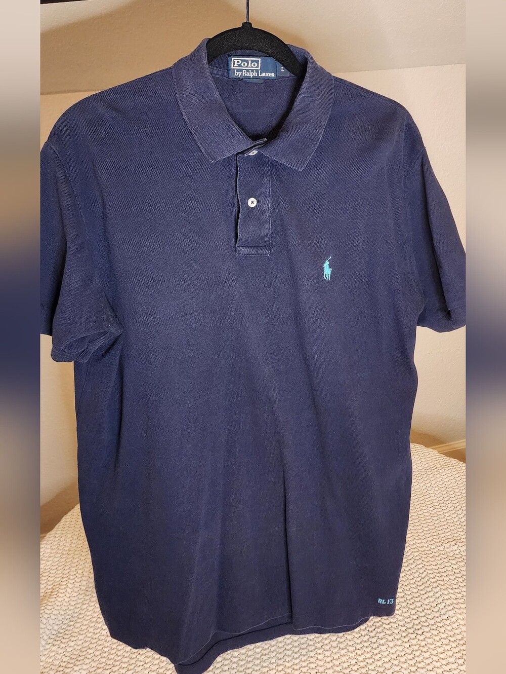Polo by Ralph Lauren Navy Polo with Light Blue Pony